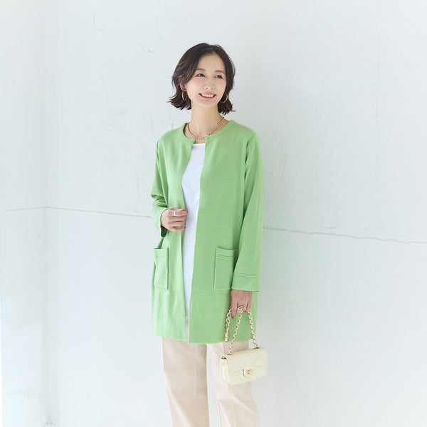 ミラノリブ編みトッパーカーディガン