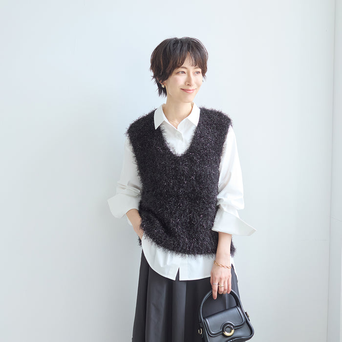 ラメシャギーベスト