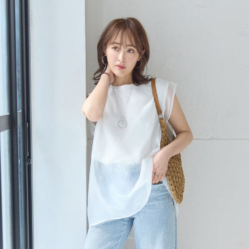 「ずれない、暑くない、洗える」重ね着風のトップスが叶える夏のおしゃれ