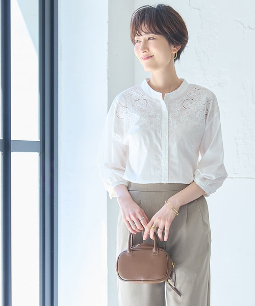 大人女性のレースブラウス｜甘くなりすぎない、大人の品が出る夏の着こなし