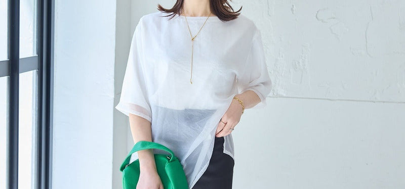 重ね着しなくても今っぽい！一枚で決まる夏のシアーTシャツ