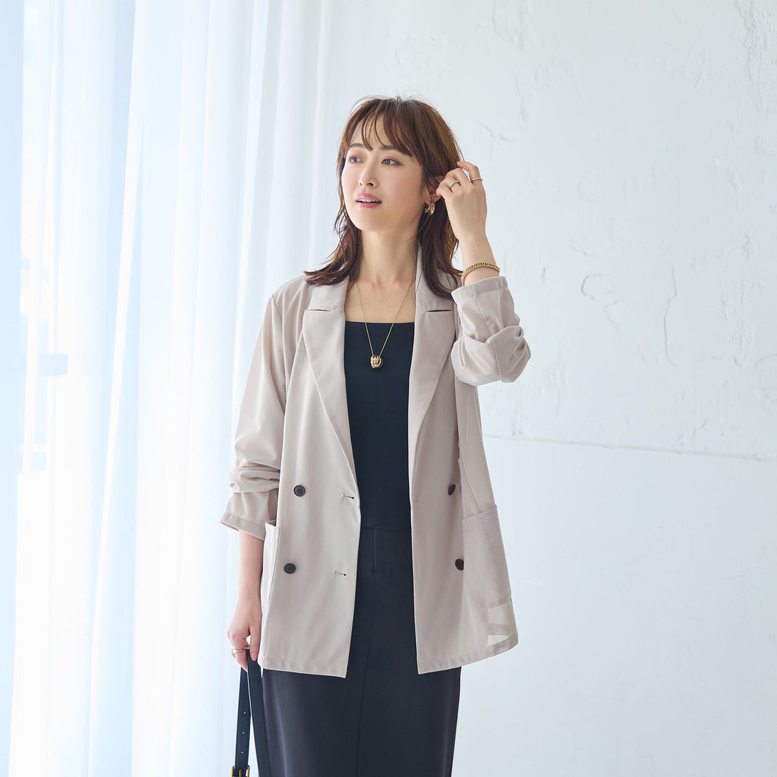 手持ち服とのMIX