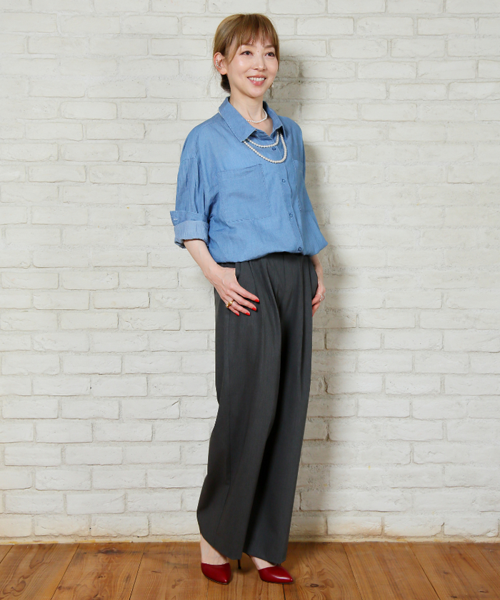 164cm / Mサイズ(股下68cm)着用
