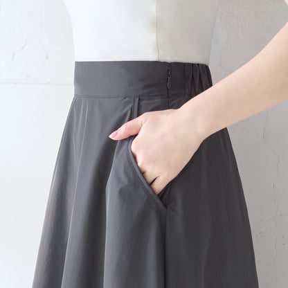 立体刺しゅう切替スカート