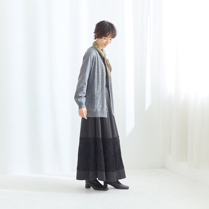 【羽織るだけで、縦ラインすっきり】ロングカーディガン