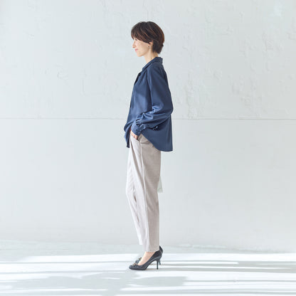 ウールフラノ調美脚パンツ
