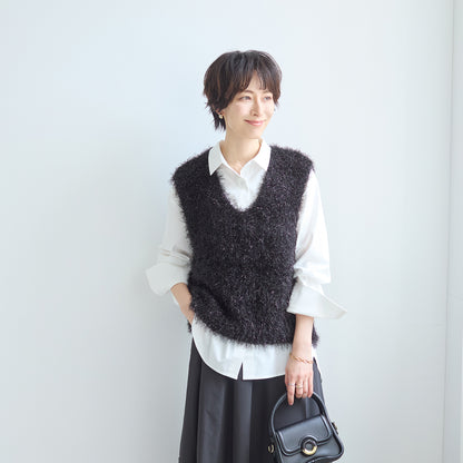 ラメシャギーベスト