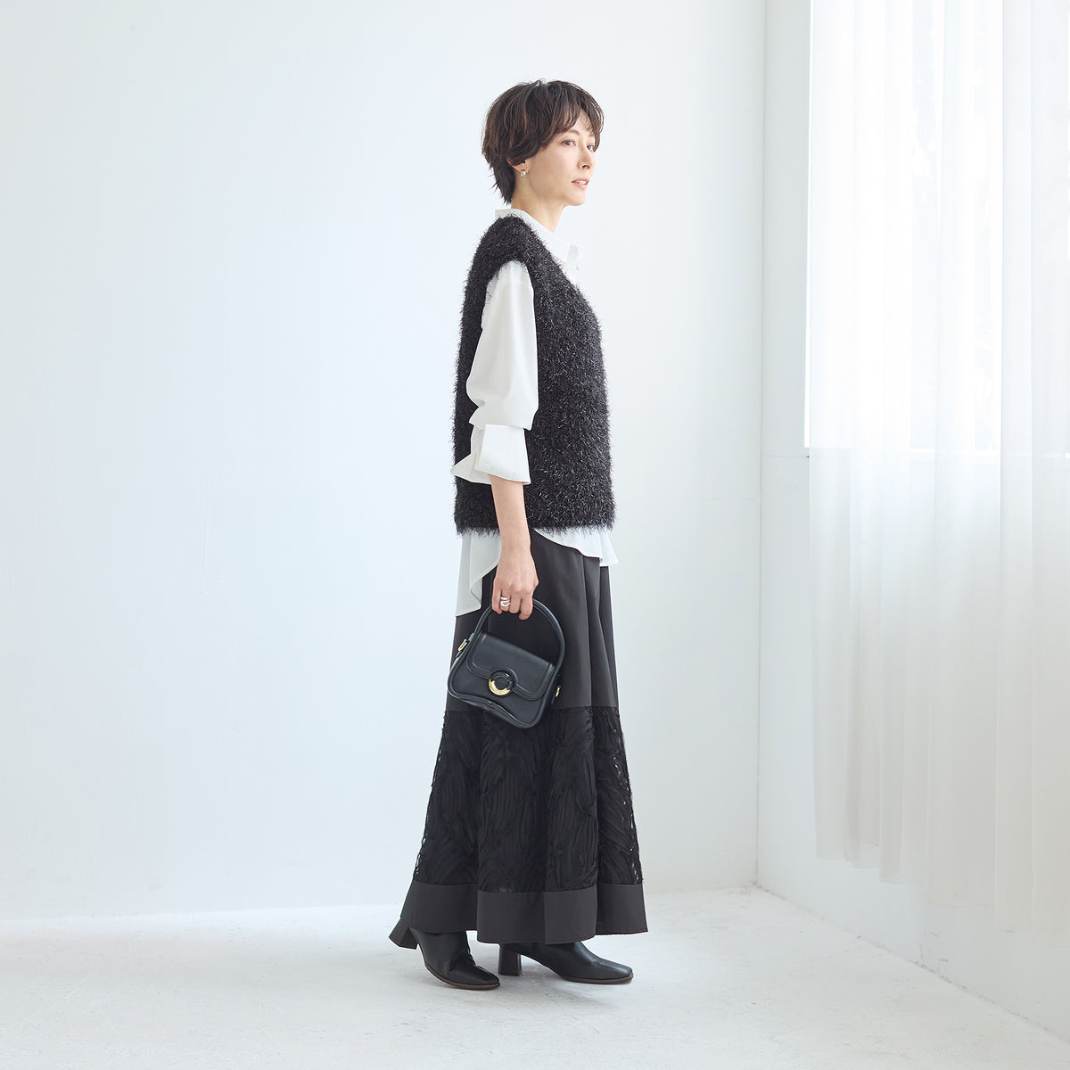 ラメシャギーベスト