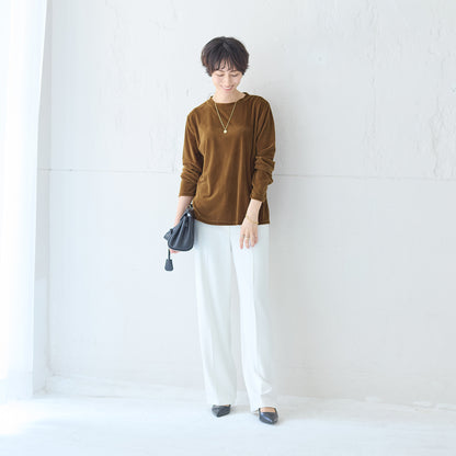 シアーベロアプルオーバー
