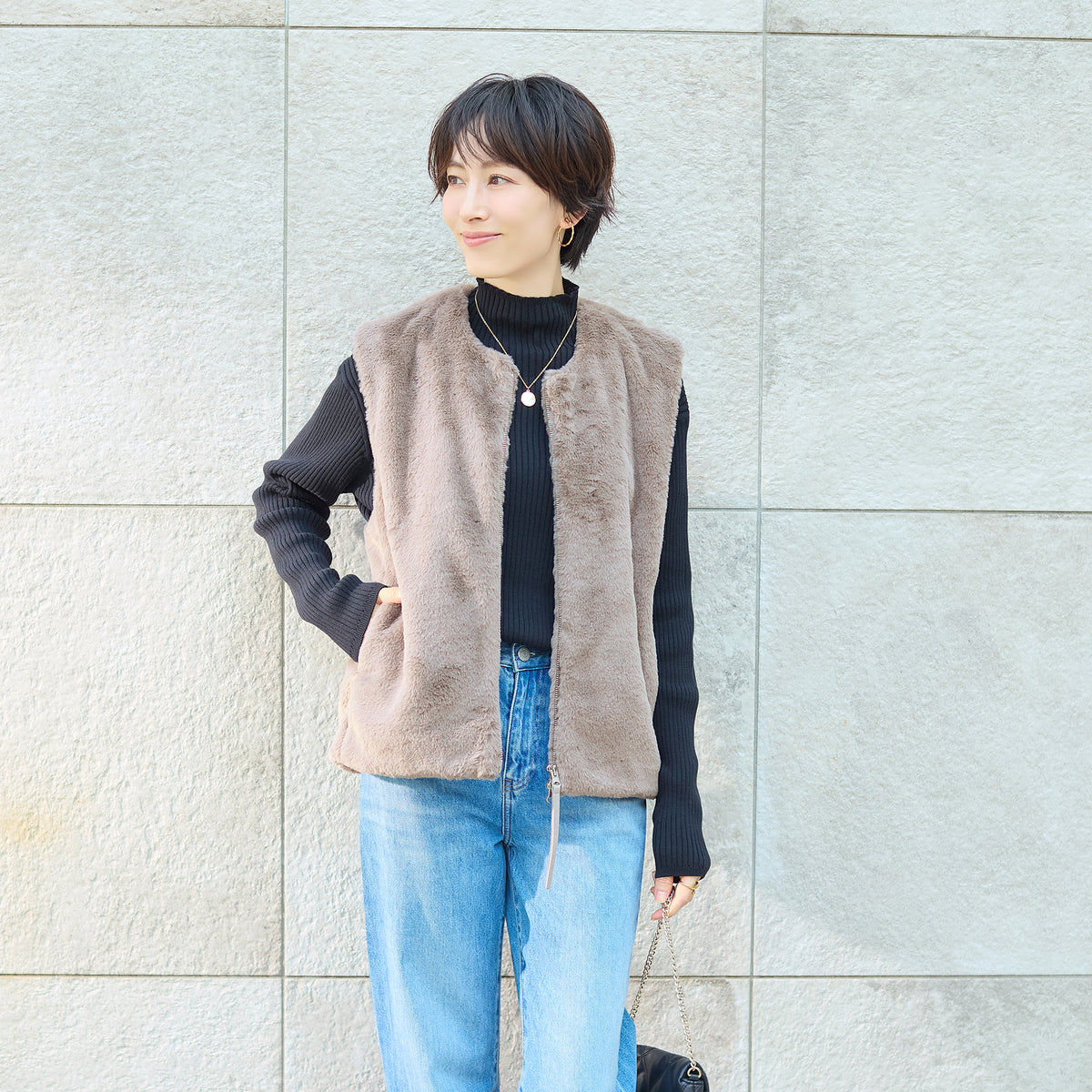 エコファーショートベスト