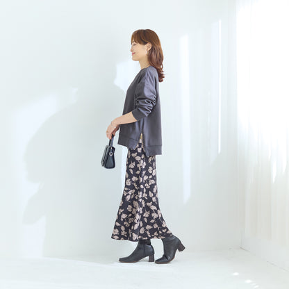 裏起毛サイドジップトレーナー