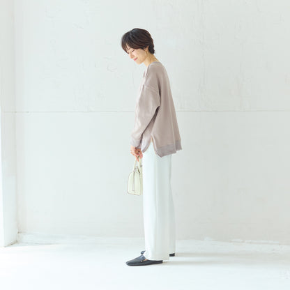 裏起毛サイドジップトレーナー