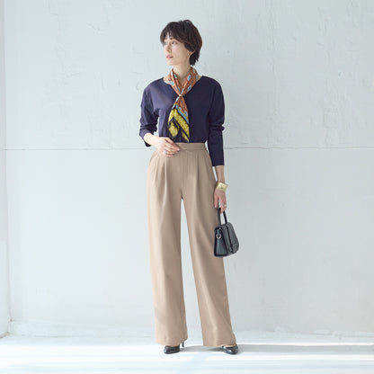 ツータックワイドパンツ