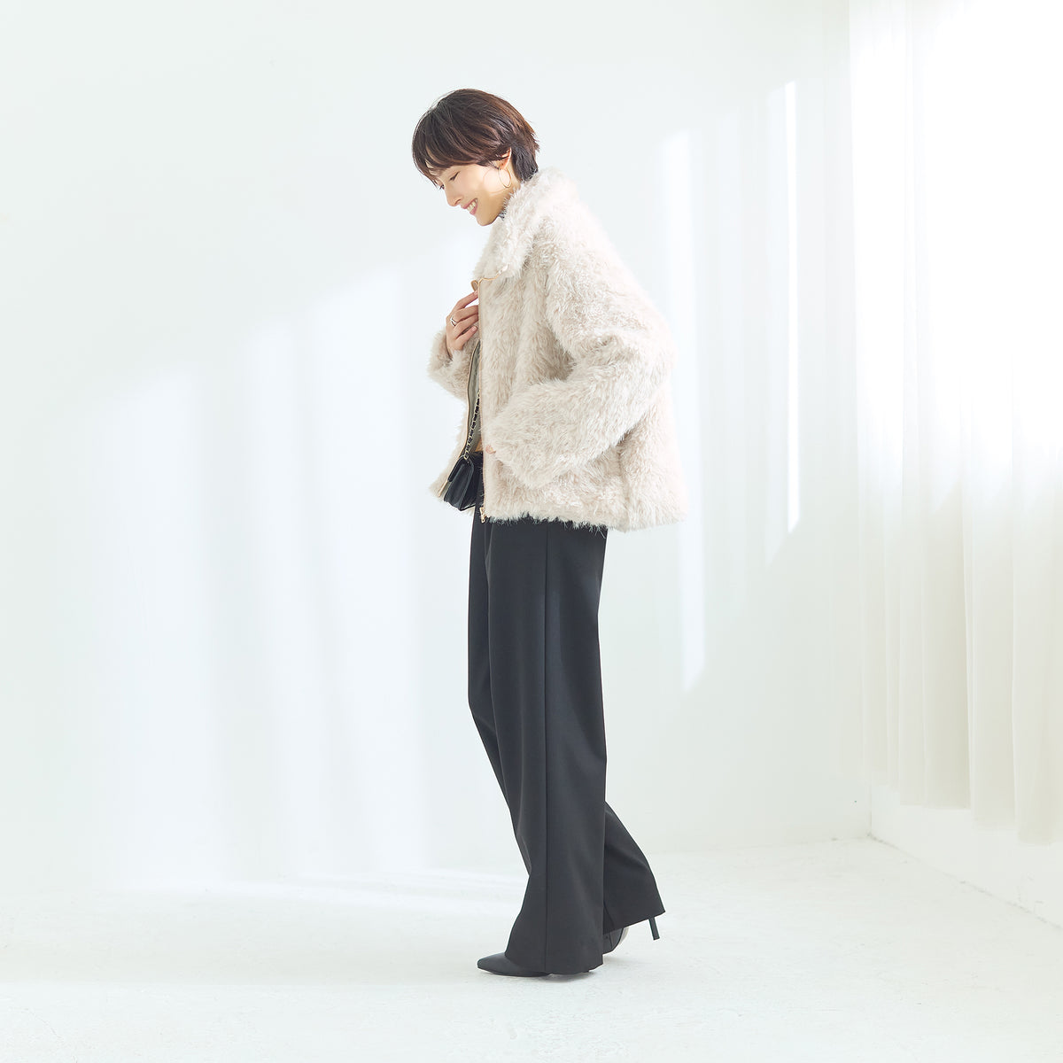 エコファーショートジャケット